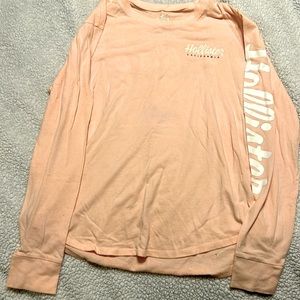 pink hollister long sleeve